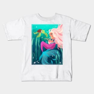Pinkhaired_Mermaid Kids T-Shirt